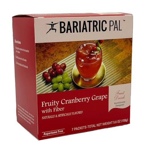 Bariatricpal 15G Protein Aspartame Fruit Drink Fruity Cranberry Grape (1Pack)