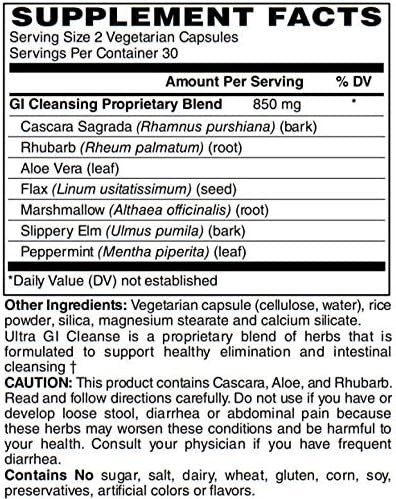 Bariatricpal Ultra Gi Cleanse Vegetarian Capsules (60 Count)