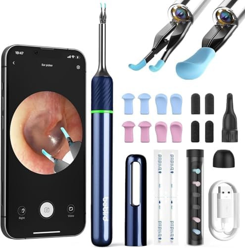 Bebird Note 5 Ear Camera Wax Removal Ear Wax Removal Tool Camera Ear Tweezers With Camera 10 Megapixels Ear Otoscope Camera 12 Ear Spoon Ear Cleaner With Camera For Earwax Cleaning