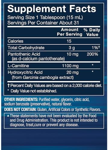 Bodytech Lcarnitine 1100Mg Supports Fat Metabolism Energy Production & Muscle Recovery Raspberry (16 Fl Oz)