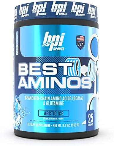 Bpi Sports Best Aminos Bcaa Powder Post Workout & Glutamine Recovery Drink With Branched Chain Amino Acids For Hydration & Recovery For Men & Women Cotton Candy 25 Servings