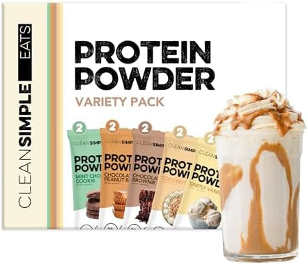 Clean Simple Eats Whey Protein Powder Simply Vanilla Flavor Naturally Sweetened 100% Grass Fed Protein Powder With Digestive Enzymes & No Artificial Ingredients Gluten 30 Servings