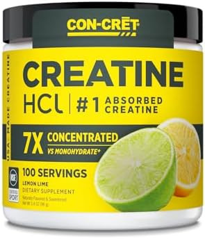 Concret Creatine Hcl Powder Muscle Cognitive Cellular Energy Support No Bloating Or Cramps Usa Made & Nsf Unflavored (100 Serving)
