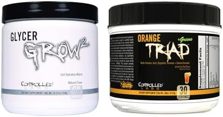 Controlled Labs Orange Triad + Greens & Glycergrow Bundle Joint Support Immune Health Muscle Volume & Vascularity Performance & Recovery Stack