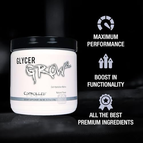 Controlled Labs Glycergrow 2 Increase Cell Volume And Vascularity Helps Improve Endurance Growth And Recovery Helps Maintain Workout Intensity 60 Servings Unflavored