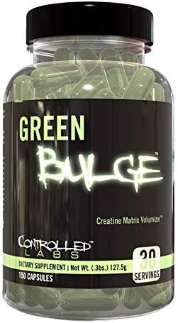 Controlled Labs Green Bulge Supplement 30 Serv Advanced Creatine Matrix Volumizer Improve Strength Stamina Performance & Muscle Recovery Caffeine & Stimulant