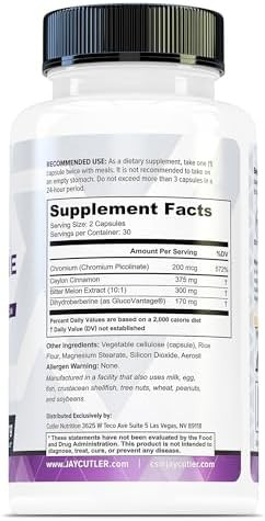 Cutler Nutrition Berberine Advanced Glp1 Activator And Glucose Disposal Agent Containing Dihydroberberine 170Mg 5X More Effective Than Regular Berberine Ceylon Cinnamon Bitter Melon Extract Chromium Picolinate