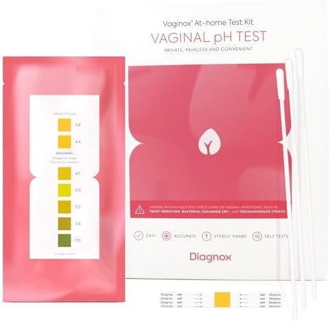 Diagnox Health Women Vaginal Ph Test Kit Sterile Swabs Home Yeast Infection Test & Bv Test Strips Fast Accurate Clinical Grade Ph Balance Home Test Fsa/Hsa Eligible (Pack Of 10)
