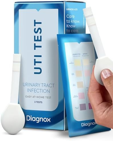 Diagnox Health Diagnox Uti Test Strips “ Fdaotc Cleared At Home Uti Test For Women “ Clear & Accurate Results Large Pads Hygienic Handle Urinary Tract Infection Test “ 3 Count