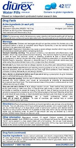 Diurex Water Pills 42 Count Pills (Pack Of 6)