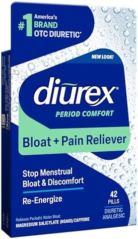 Diurex Water Pills + Pain Relief Relieve Water Bloat Cramps & Fatigue 42 Count