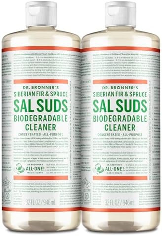 Dr. Bronner'S Sal Suds Biodegradable Cleaner (32 Oz 2Pack) Allpurpose Pine Cleaner For Floors Laundry And Dishes Concentrated Cuts Grease And Dirt Powerful Formula