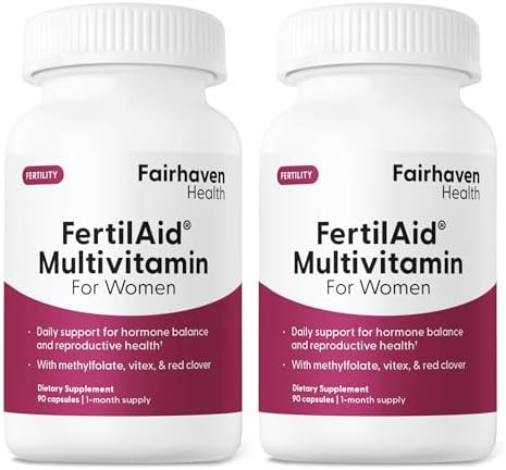 Fairhaven Health Fertilaid For Women Prenatal Vitamin Fertility Supplements For Women Conception For Her With Vitex And Folate Support Cycle Regularity And Ovulation 90 Capsules