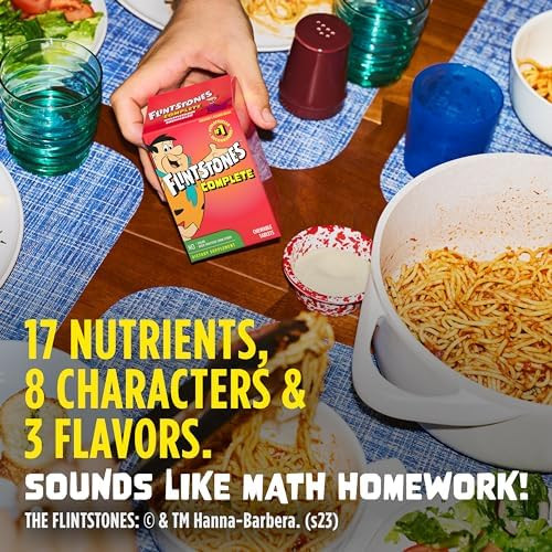 Flintstones Vitamins Chewable Kids Vitamins Complete Multivitamin For Kids And Toddlers With Iron Calcium Vitamin C Vitamin D & More 180Ct