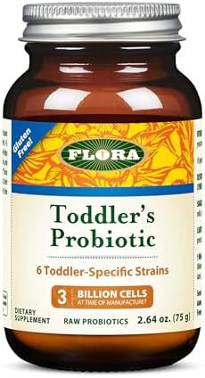 Flora Toddler'S Probiotic Supports Digestive Health Daily Probiotic Powder For Children Ages 1“3 Includes Bifidobacterium Infantis Vegetarian & Gluten Keep Chilled 2.64 Oz.