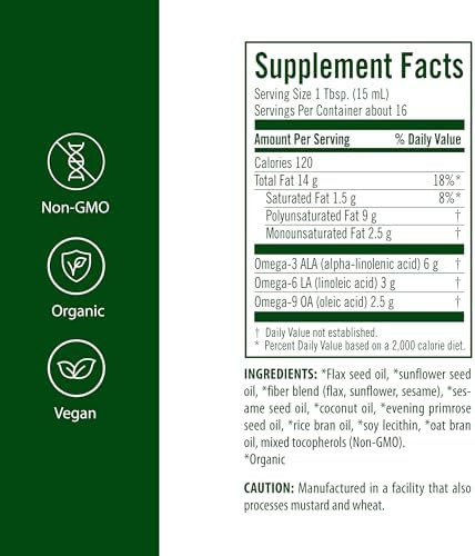 Flora Udo'S Choice Omega 369 Oil Blend High Lignan 8.5 Fl Oz