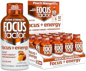 Focus Factor Extra Strength Focus + Energy Shots 12 X 2 | Buy at