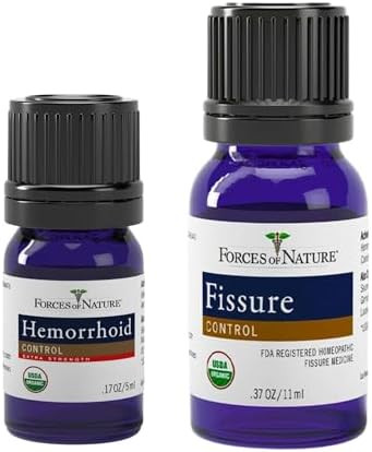 Forces Of Nature Hemorrhoid Control Extra Strength (5Ml) + Fissure Control (11Ml) Virtual Bundle