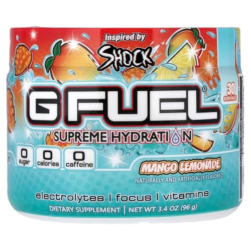 G Fuel Sonic'S Peach Rings Supreme Hydration Electrolyte Powder Mix For Energy & Focus Sugar And Caffeine Supplement With Essential Vitamins & Minerals Peach Rings Flavor 3.4 Oz 30 Servings
