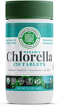 Green Foods Organic Chlorella 500 Mg 120 Count