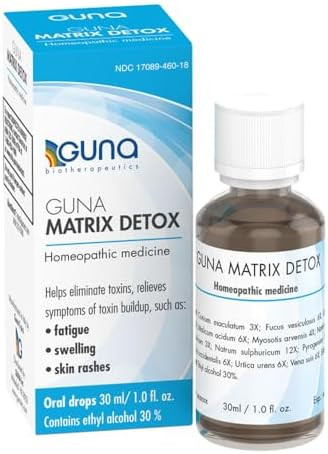 Guna¯Matrix¯ Detox Supports Detoxification Relieves Fatigue Swelling & Skin Rashes Homeopathic Oral Drops “ 30¯Ml