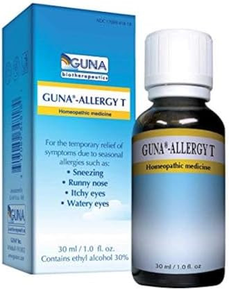 Guna Allergy T For Relief From Allergy Symptoms Of Sneezing Runny Nose Itchy Eyes And Watery Eyes 1 Ounce