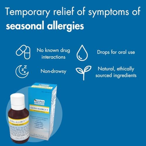 Guna Allergy T For Relief From Allergy Symptoms Of Sneezing Runny Nose Itchy Eyes And Watery Eyes 1 Ounce