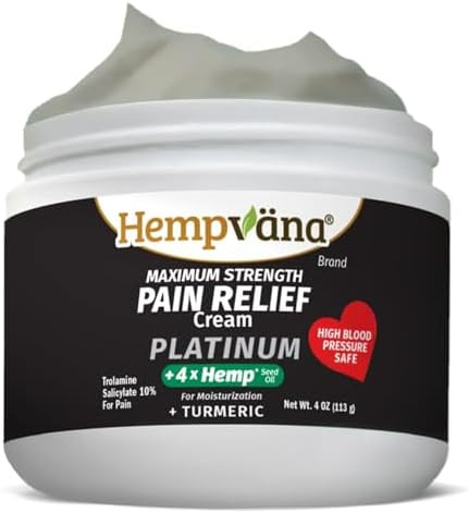 Hempvana Arthritis Pain Relief Gel Ultrastrength For Arthritis In Muscles & Joints. Enriched With Hemp Seed Oil As Seen On Tv. Nongreasy. Targeted Longlasting Relief. Works Fast 4 Oz.