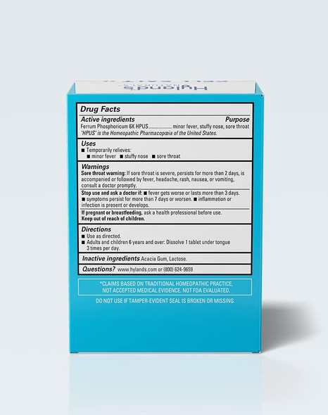 Hyland'S No. 4 Cell Salt Ferrum Phos 6X Tablets Decongestant And Sinus Relief Inflammation Supplement Natural Relief Of Cold And Fever Symptoms Quick Dissolving Tablets 100 Count