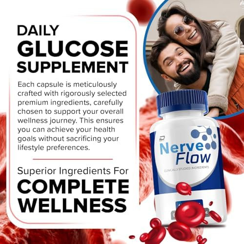 Indelo Nerve Flow Capsules “ Nerveflow Advanced Supplement All Natural Formula To Maintain Healthy Levels Nerve Flow Maximum Strength Reviews (5 Pack 300 Capsules)