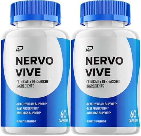 Indelo Nervo Vive Brain Supplement Capsules “ Nervovive Allnatural Maximum Strength Formula For Enhanced Memory And Focus Pills Vive Nervo Support And Reviews (2 Pack “ 120 Capsules)