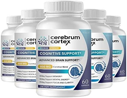 Kivus Cerebrum Cortex Cerebrum Cortex Cognitive Support Cerebrum Cortex Advanced Brain Support (5 Pack 300 Capsules)