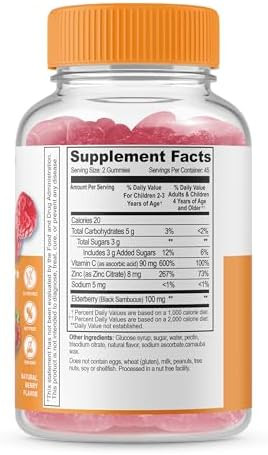 Lifeable Immune Support Kids + Magnesium Citrate Kids Gummies Bundle Great Tasting Vitamin Supplement Gluten Gmo Chewable Gummy