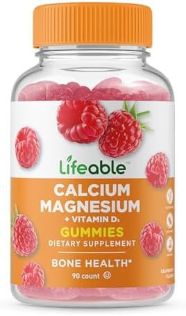 Lifeable Calcium Magnesium And Vitamin D Gummies Great Tasting Calcium Magnesium Supplement For Bone Health Calcium Gummies For Adults 90 Gummies