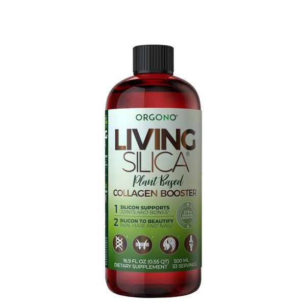 Living Silica Plant Based Collagen Booster Vegan Supports Healthy Collagen And Elastin Production For Joint and Bone Support Glowing Skin Strong Hair and Nails 500 Ml