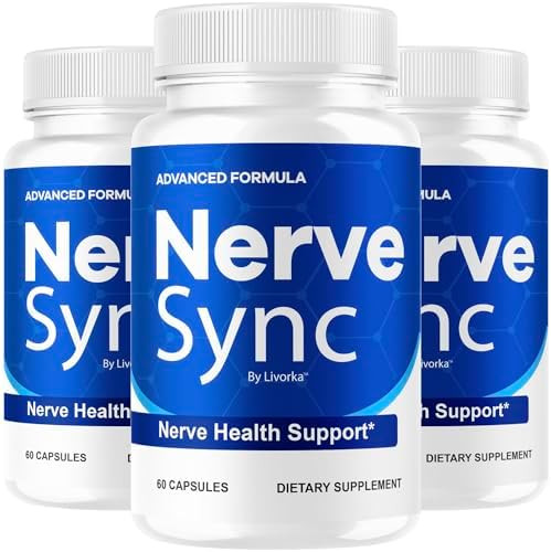 Livorka Nerve Sync Capsules Official Nervesync Advanced Nerve Health Supplement Pills Maximum Strenght Natural Nerve Sync For Wellness & Health Support Pills Reviews 60 Capsules For 1 Month