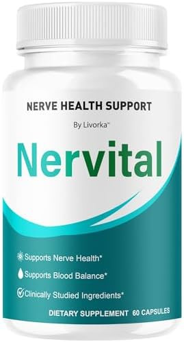 Livorka Nervital Capsules Official Nervital Advanced Premium Formula Nerve Health Support All Natural Nervital Supplement Vitamins For Overall Health & Wellness Reviews 60 Capsules For 1 Month