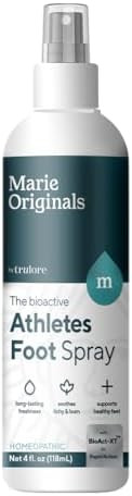 Marie Originals Homeopathic Athletes Foot Spray For Itchy Burning Skin Relief Natural Odor Control And Moisture Care Soothing Plantbased Foot Comfort For Active Lifestyles And Daily Use 1 Oz