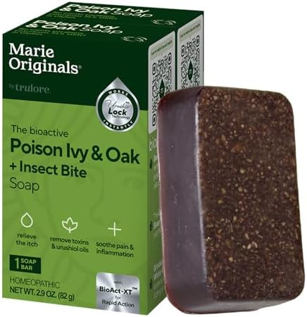 Marie Originals Marie'S Original Poison Ivy Soap Bar All Natural Poison Ivy Treatment Antiitch Skin Cleanser Bar Wash For Poison Ivy Poison Oak & Sumac Removes Oils Soothes & Relieves Rashes 2.9 Ounces