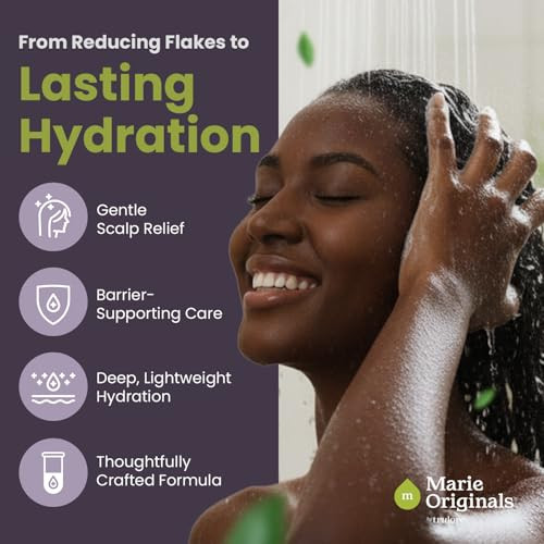 Marie Originals Eczema & Psoriasis Nourishing Shampoo And Conditioner Bundle “ Itchy Scalp Relief Dry Scalp Shampoo & Hydrating Conditioner With Tea Tree Lavender & Peppermint “ 8 Oz Each