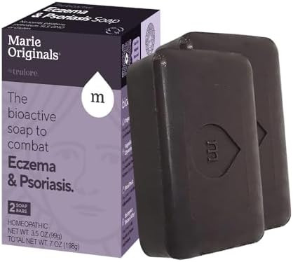 Marie Originals Eczema Face Soap Body Wash Bar “ All Natural Psoriasis Dermatitis Treatment For Dry Itchy Flaky Skin Relief “ Gentle Detoxifying Healing Antiitch Cleansing Skincare (Pack Of 1)