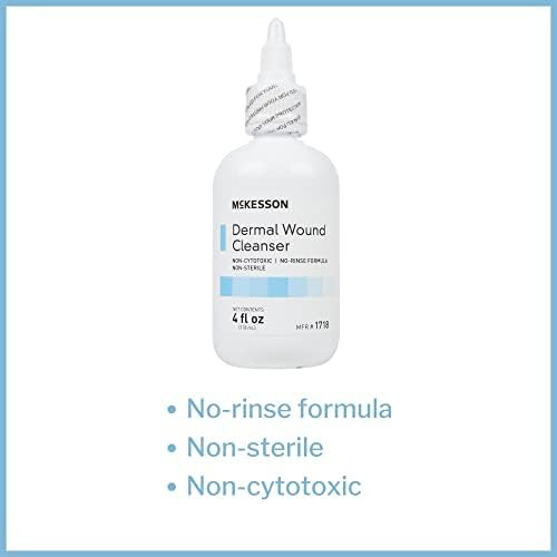 Mckesson Dermal Wound Cleanser Nonsterile Noncytotoxic Rinse Formula 4 Fl Oz 12 Count