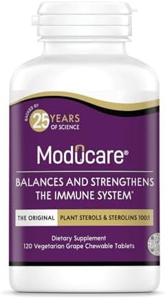 Moducare Daily Immune Support Plant Sterol Dietary Supplement Grape Flavored 60 Chewable Tablets (Packaging May Vary)