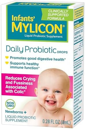 Mylicon Infants' Mylicon Daily Probiotic Drops For Colic And Fussiness 8Ml 21 Daily Doses