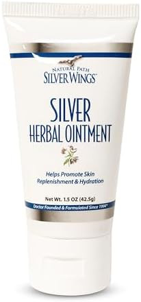 Natural Path Silver Wings 250Ppm Silver Herbal Ointment Nourishing And Moisturizing Skin Care 1.50Oz