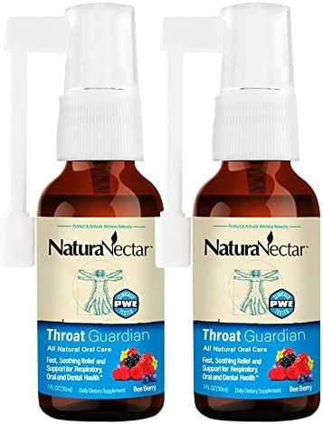 Naturanectar Bee Propolis Throat Spray Unique Throat Relief And Wellness Agent Brazilian Bee Propolis Throat Guardian Spray Ethical Beekeeping Honey Bee Berry Flavor (1Pack 1.06 Fl Oz.)