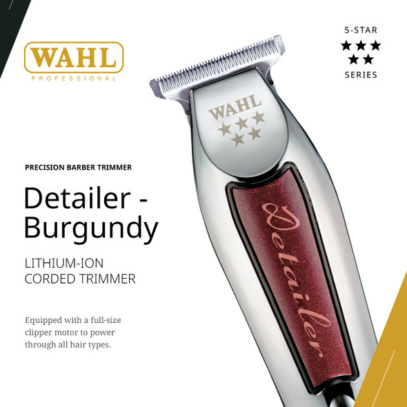 Wahl Professional 5-Star Detailer with Adjustable T Blade for