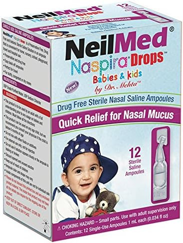 Neilmed Naspira Drops Easy Twistoff 12Ct Ampoules (Packaging May Vary)