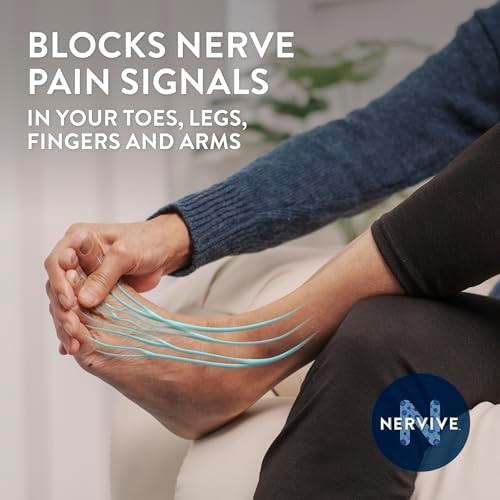 Nervive Pain Relieving Spray Lidocaine Spray Nervive Pain Relief Lidocaine Topical Foot Pain Leg Pain Hand Pain Max Strength Formula For Hard To Reach Areas 4.5Oz