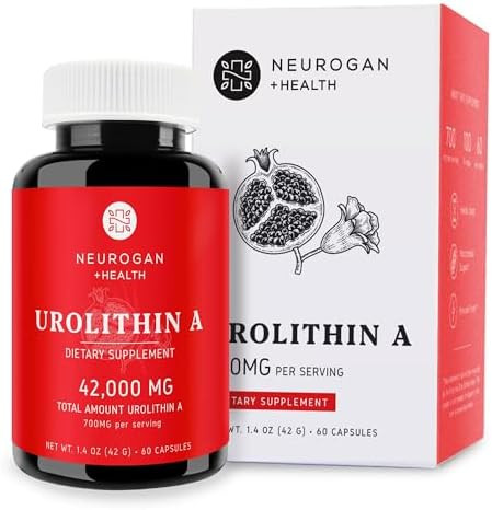 Neurogan Urolithin A Supplement Capsules 700Mg 60 Ct Highpotency Cellular Health Postbiotic Compound Sourced From Pomegranate Extract Made In Usa Take 1 Daily